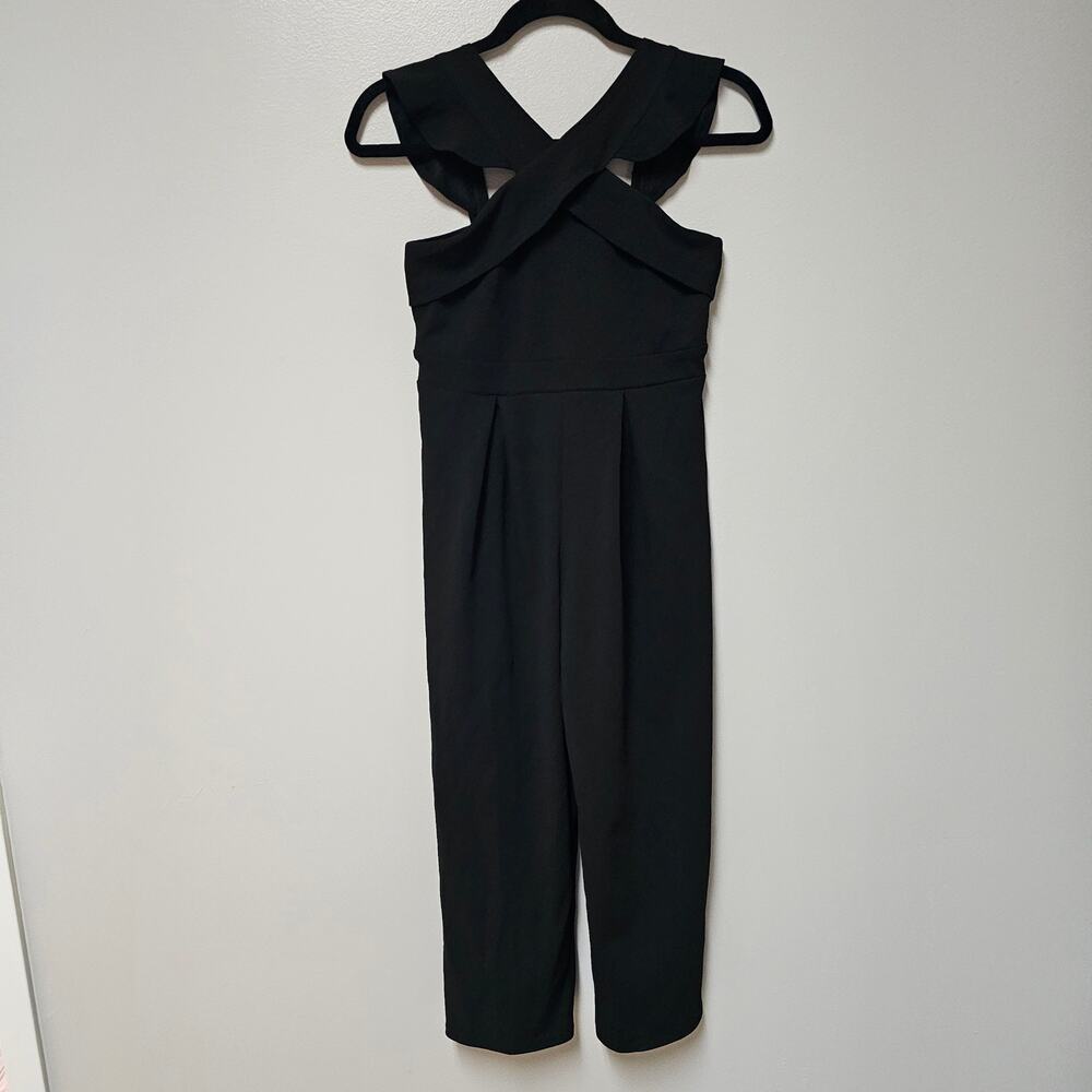 LOVE, Nickie Lew Nordstrom Jumpsuit Black WIde Leg Juniors size 12